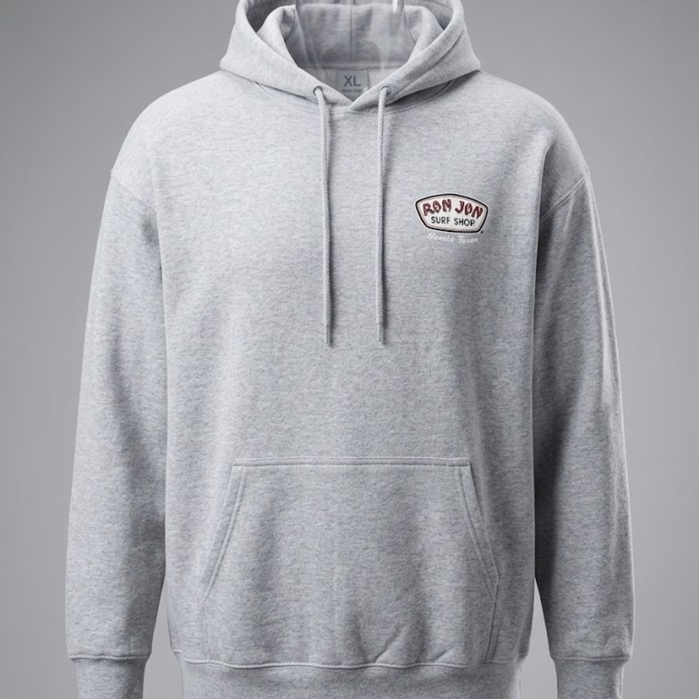 Vintage 2012  Ron Jon  surf shop Men's or woman’s Gray Pullover Hoodie P2P 26”